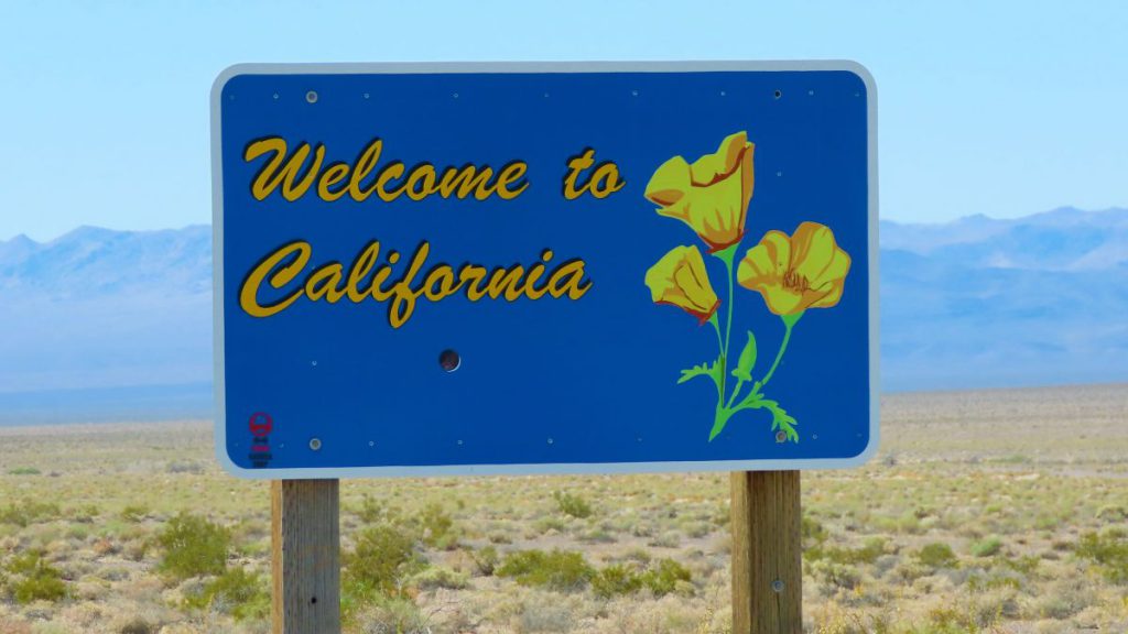 WELCOME TO CALIFORNIA